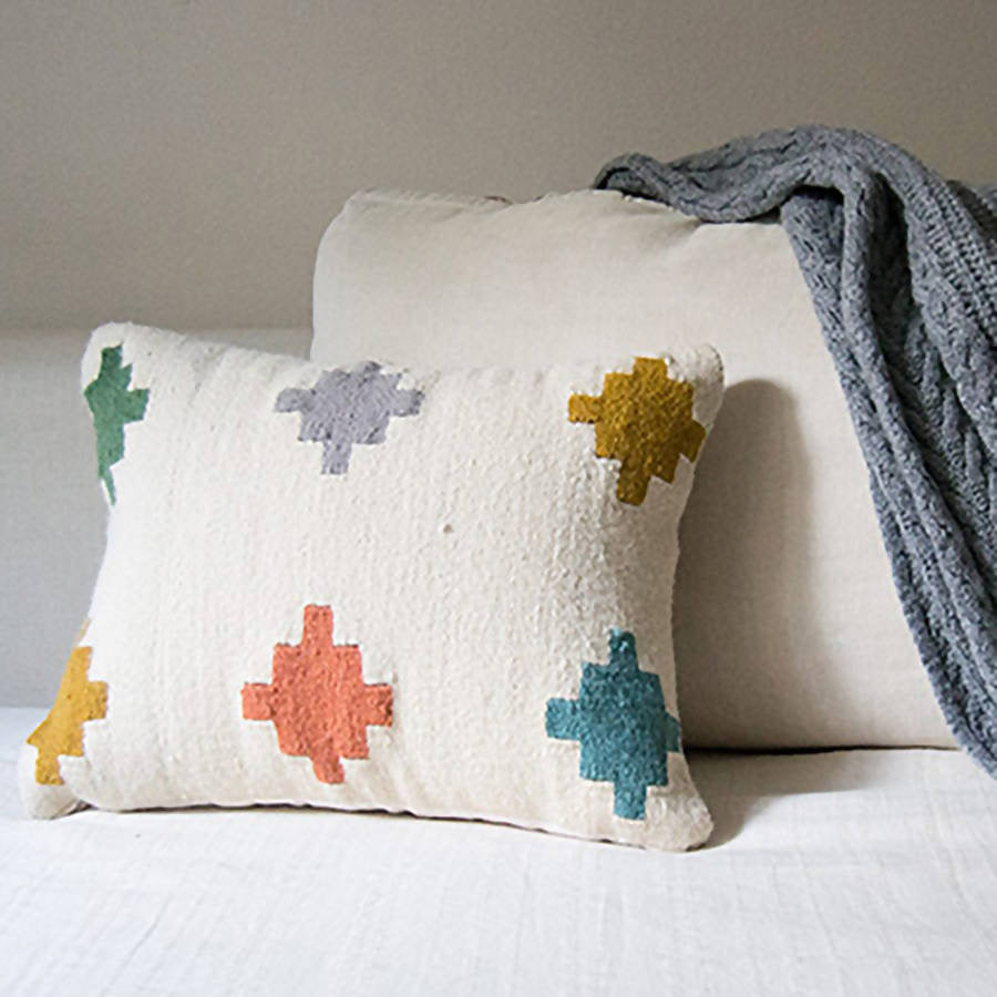 Pastel Tiles Accent Pillow Cover