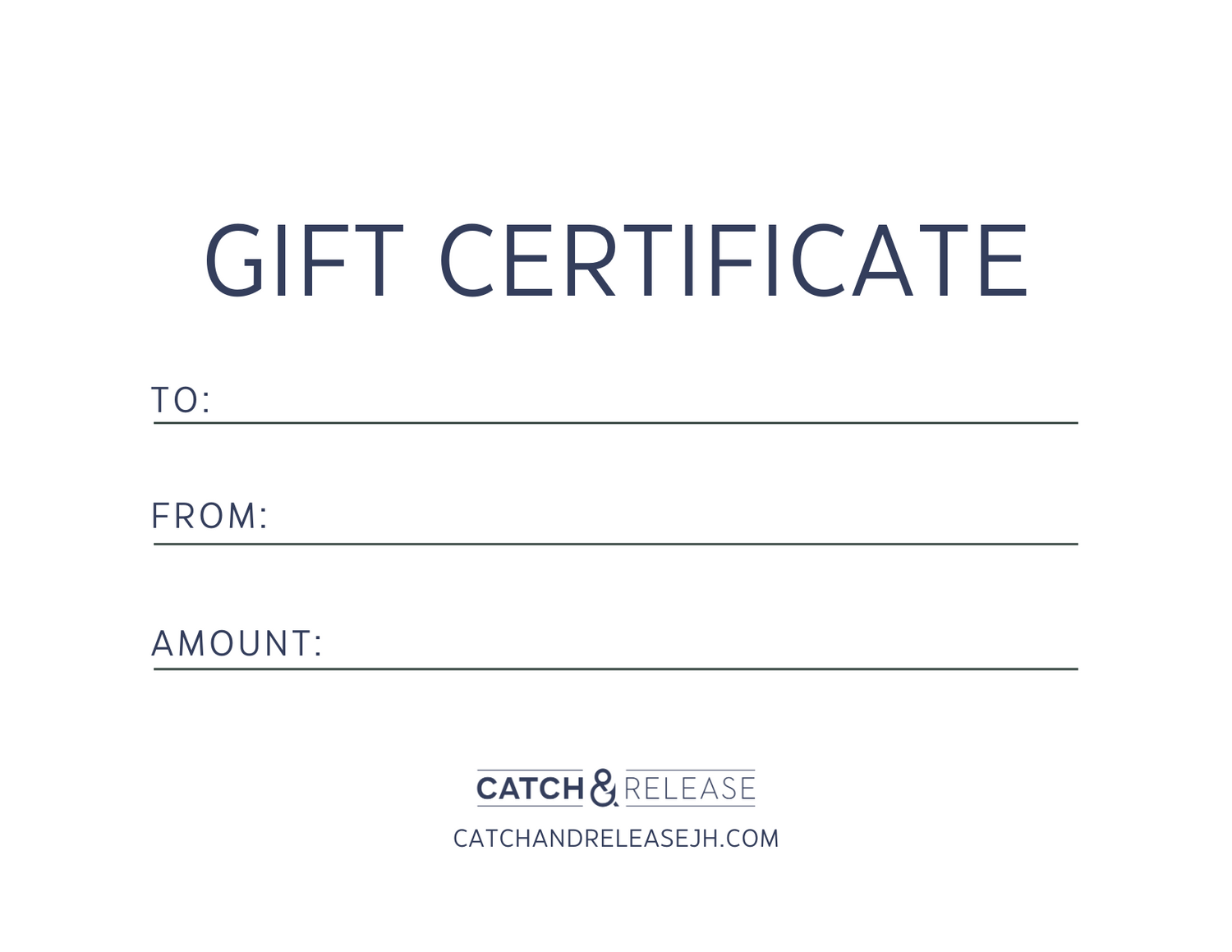 Catch &amp; Release Jackson Hole - Gift Card