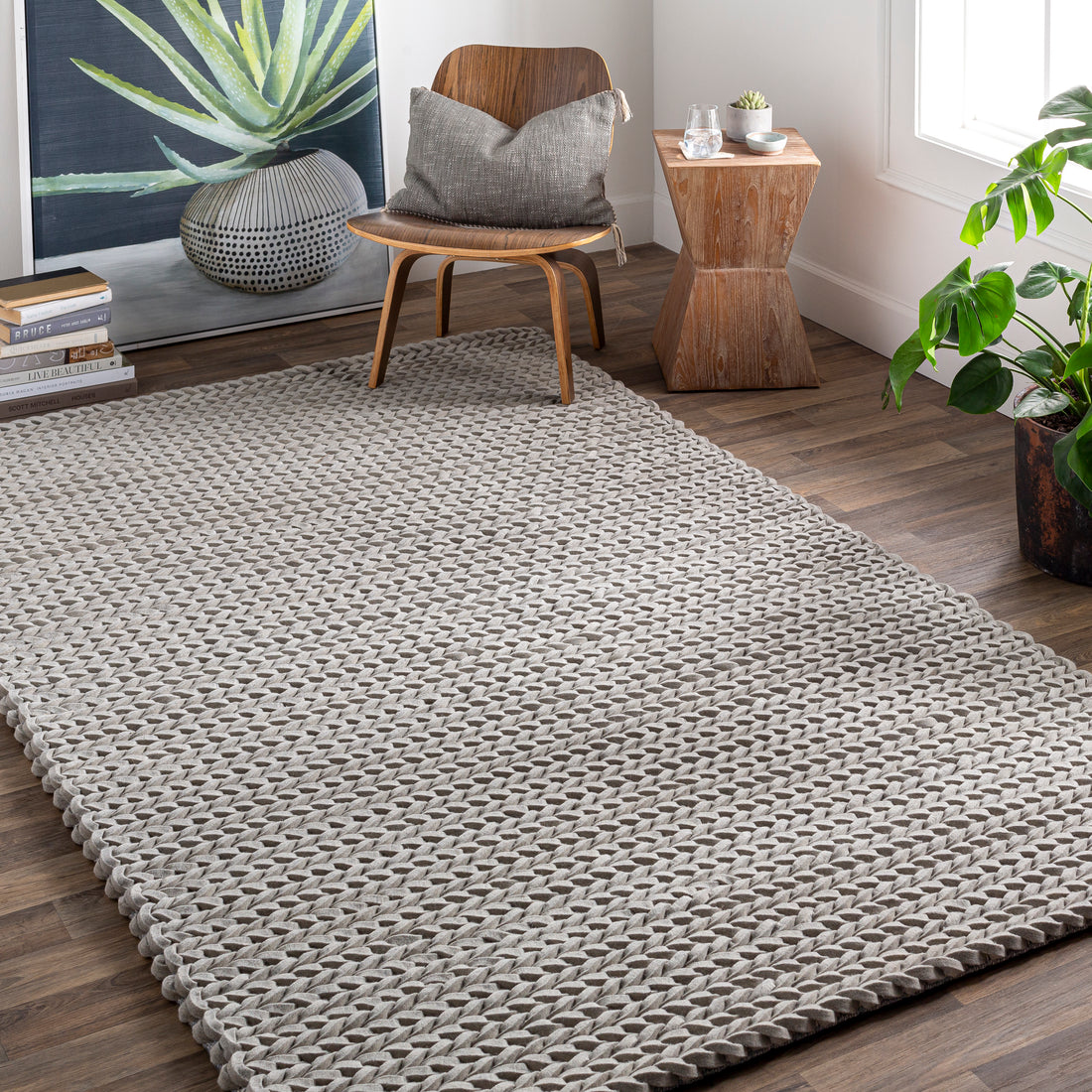 Anchorage Cable Knit Area Rug